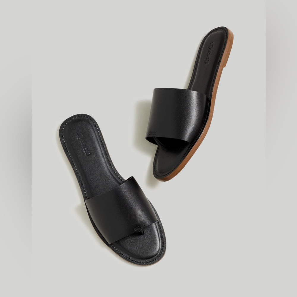 Madewell Black Slide Sandals